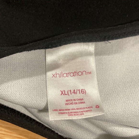 Xhilaration black and white pattern with pink,green and orange bikini - Picture 3 of 5